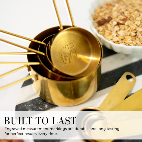 Golden Stainless Steel Measuring cups