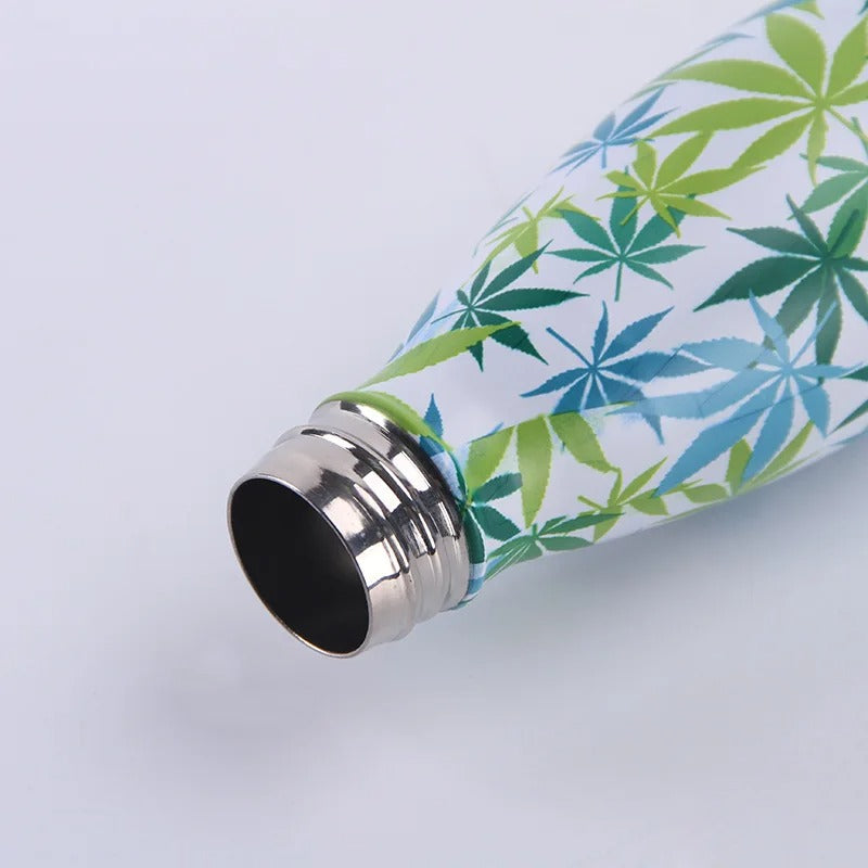 Flask floral water bottle