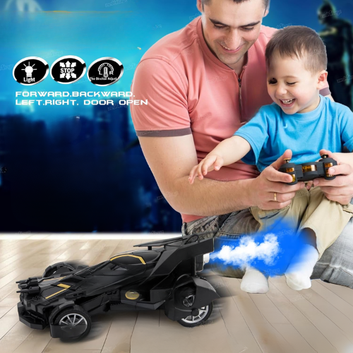 Batman Remote Control Spray Car For Kids