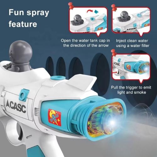 Space Exploration Musical Gun With Light And Spray Function