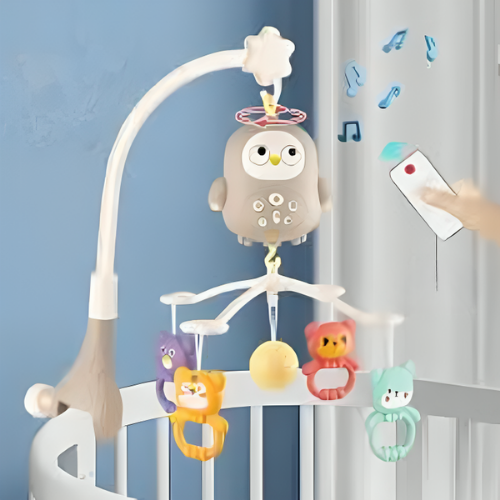 Baby Musical Crib Mobile with Rattles