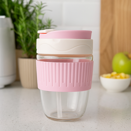 Premium Glass Tumbler – Insulated, Leak-Proof & Stylish for Hot and Cold Drinks On-the-Go
