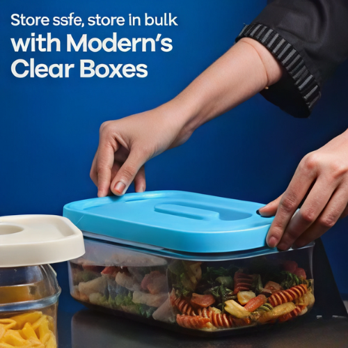 Clear Storage Box 2800ml – Airtight Transparent Food Container