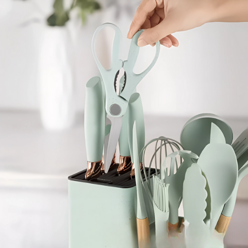 12Pcs Silicone Kitchenware Set – Non-Stick Cooking Utensils & Spatulas