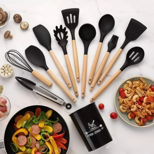 Premium Silicone Kitchen Utensils Set