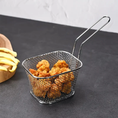 Mini Stainless Steel Deep Fryer Basket – Durable & Compact