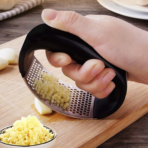 Premium Stainless Steel Garlic Press – Effortless, Durable & Easy to Clean