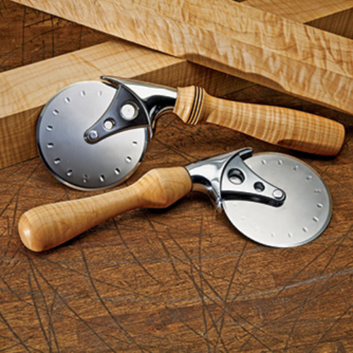 Pizza Cutter – Stainless Steel Wheel with Wooden Handle
