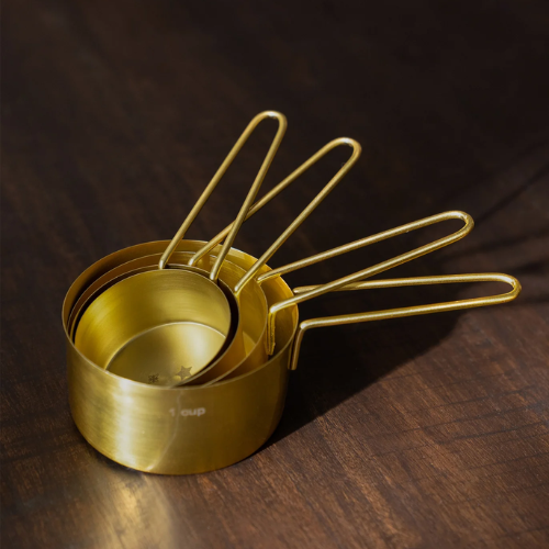 Golden Stainless Steel Measuring cups