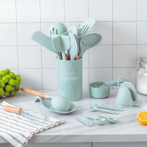 12Pcs Silicone Kitchenware Set – Non-Stick Cooking Utensils & Spatulas