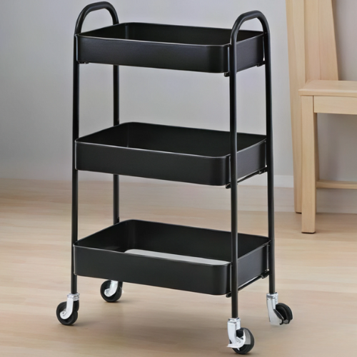 Multi-Purpose Storage Trolley – 3-Tier Rolling Organizer Cart