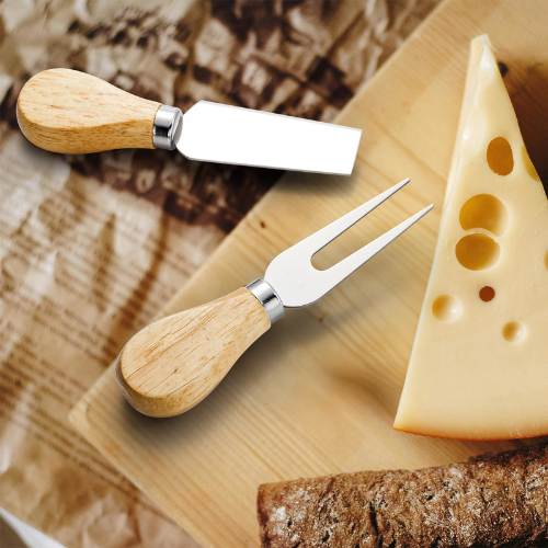 Premium Wooden Handle Cheese Knife Set