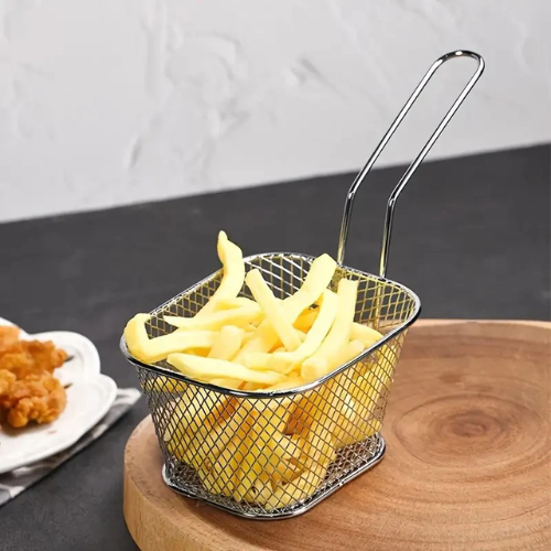 Mini Stainless Steel Deep Fryer Basket – Durable & Compact