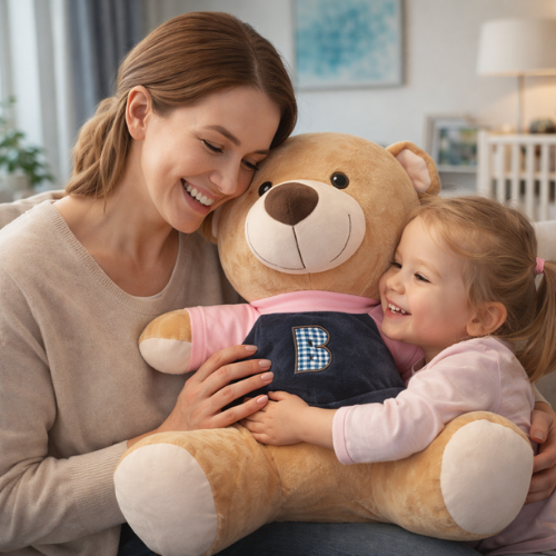 Daddy Bear Stuff Toy – Soft Plush Teddy Bear for Kids