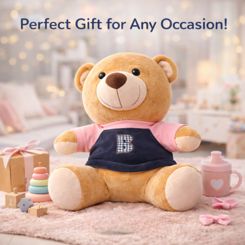 Daddy Bear Stuff Toy – Soft Plush Teddy Bear for Kids