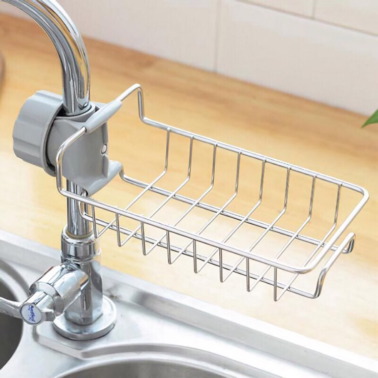 Sink Faucet Storage Rack Stainless Steel