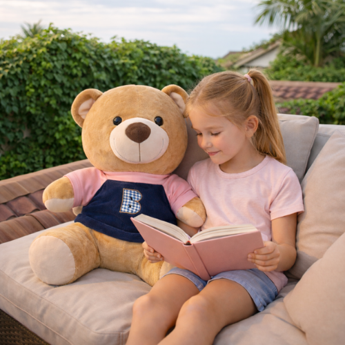 Daddy Bear Stuff Toy – Soft Plush Teddy Bear for Kids