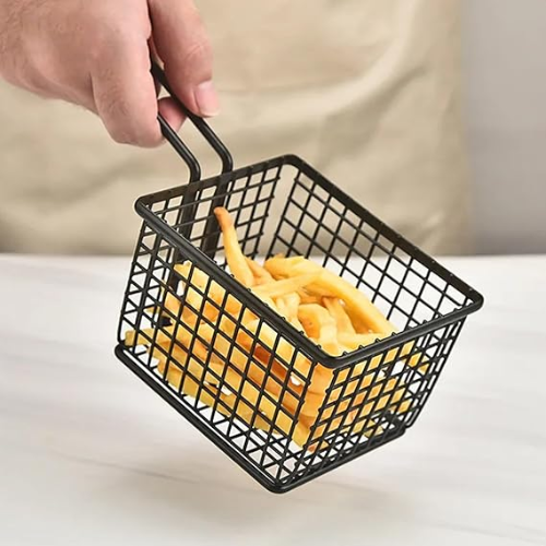 Mini Stainless Steel Deep Fryer Basket – Durable & Compact