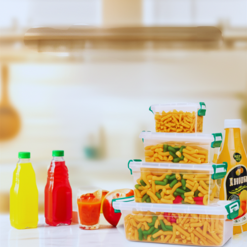 Space R 4 Piece Food Storage Set – Airtight, Stackable Containers