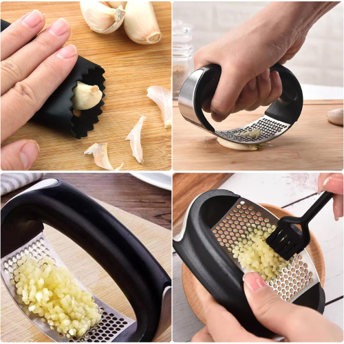 Metal Garlic Press – Rust-Resistant & Easy to Use