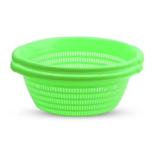 Polka Round Basket – Multi-Purpose Decorative Storage Basket for Home & Kitchen