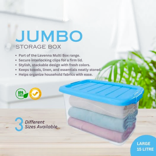 Jumbo Storage Box – Extra Large Organizer for Home, Kids’ Toys & Clothes