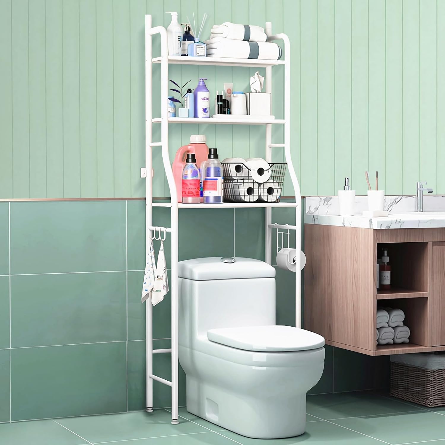 Toilet storage rack