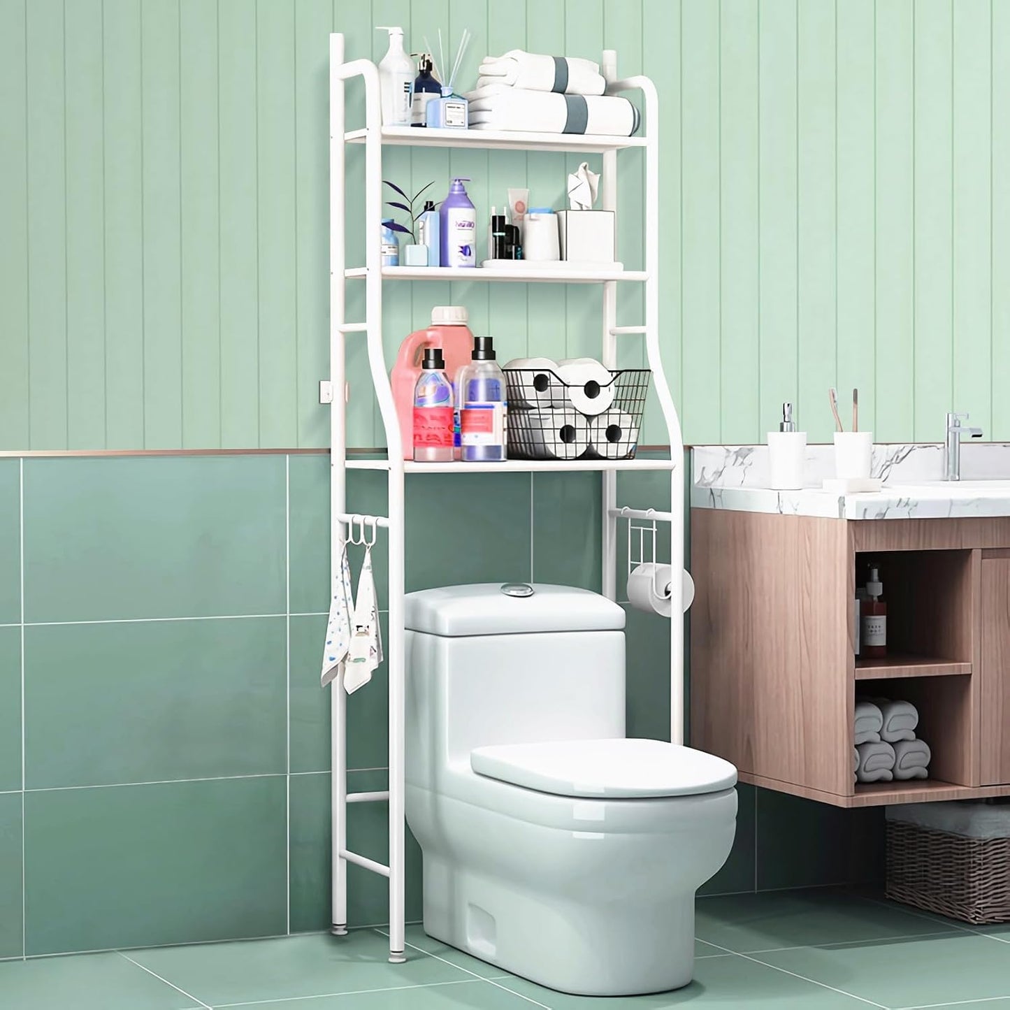 Toilet storage rack