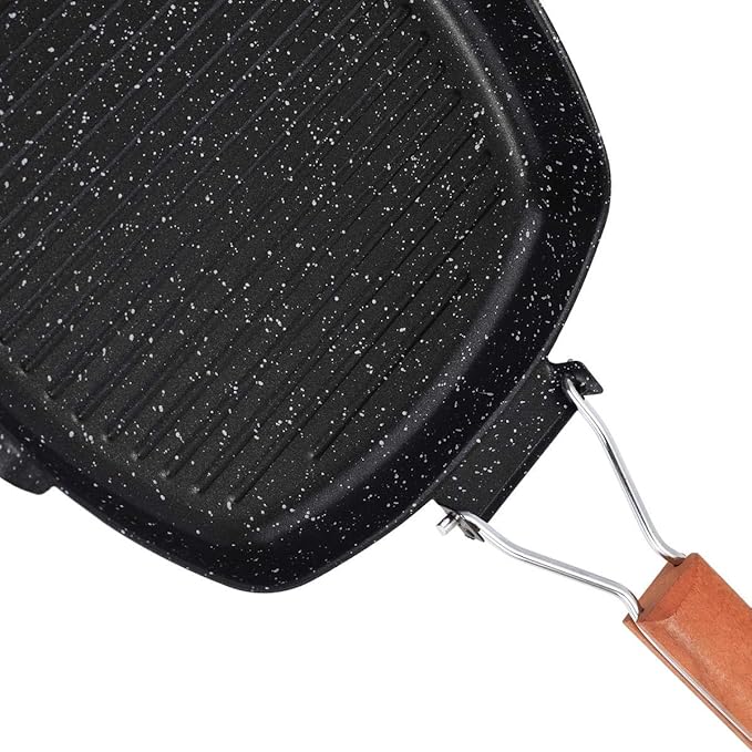 Non stick stone coating grill pan