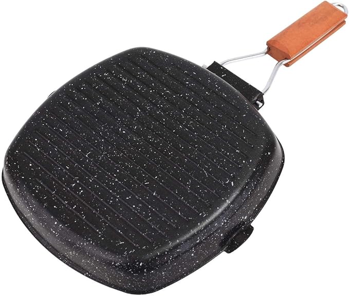 Non stick stone coating grill pan