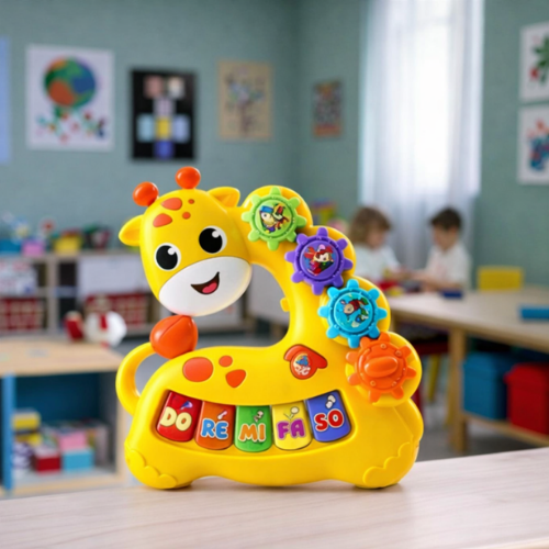 Kids Cute Giraffe Style Musical Piano Fun & Educational Sound Toy