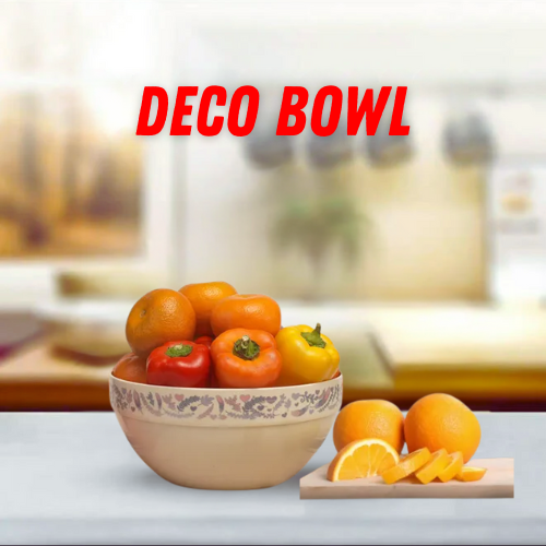 Deco Bowl – Elegant Decorative Serving Bowl for Dining & Kitchen Use