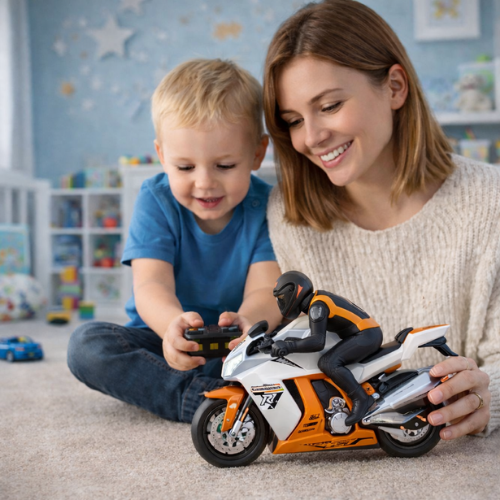 Kids Auto Bike with Remote Control