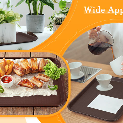 Serving Trays – 4 Piece Elegant & Durable Tray Set for Home & Kitchen Use