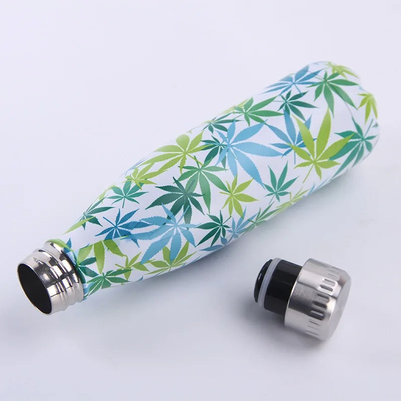 Flask floral water bottle