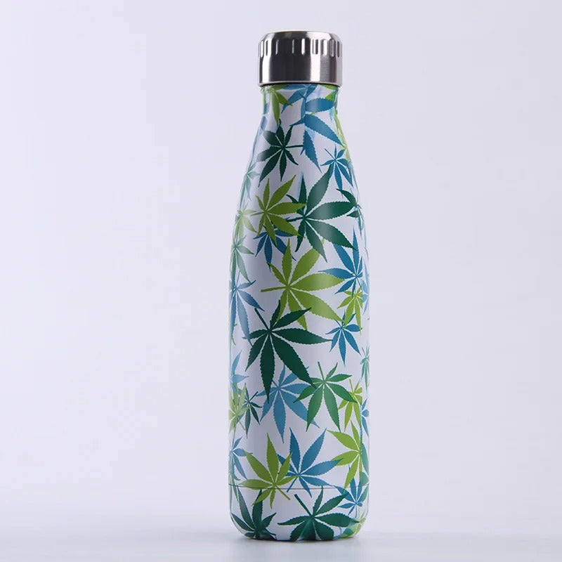 Flask floral water bottle