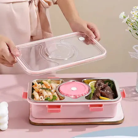 Metal inner portion lunch box