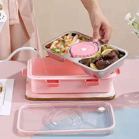 Metal inner portion lunch box